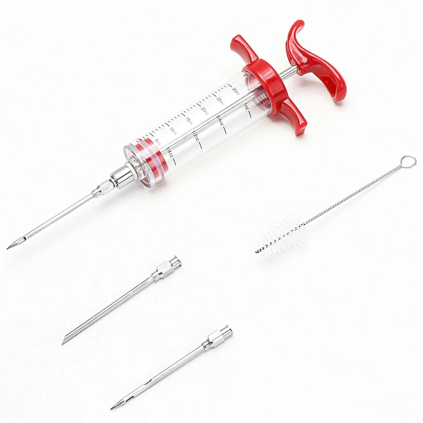 Easy BBQ Meat Injector with Stainless Steel Tips