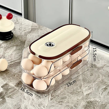 Clear Stackable Egg Tray for Fridge Storage