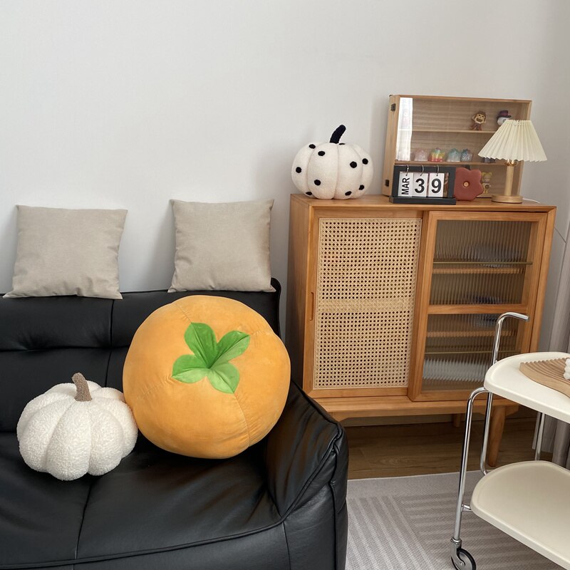 Soft Veggie Print Throw Pillows