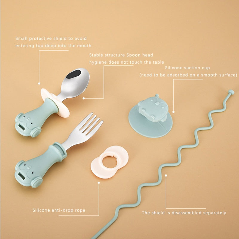 Befez | Baby Safe Feeding Spoon Fork Set