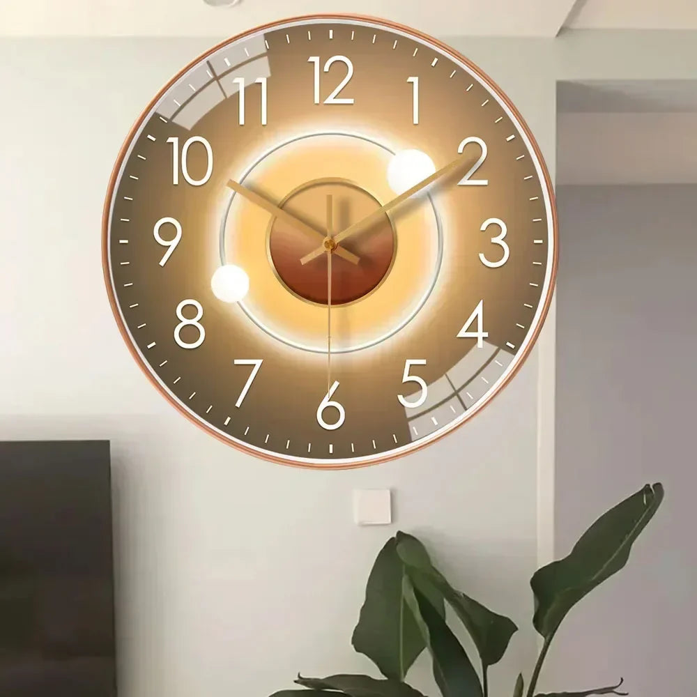 Quiet Digital Wall Clock in Traditional 8 Inch Design