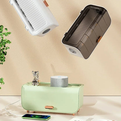 Protective Cable Storage Box with Lid for Home Office