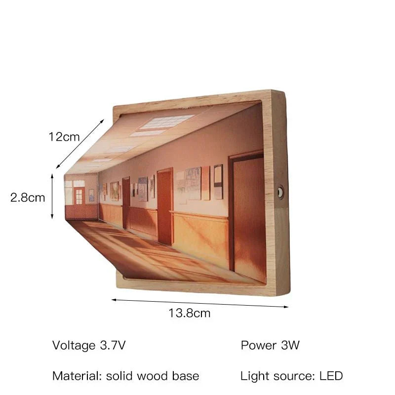 Stylish 3D LED Wall Lamp - Cool Home Decor