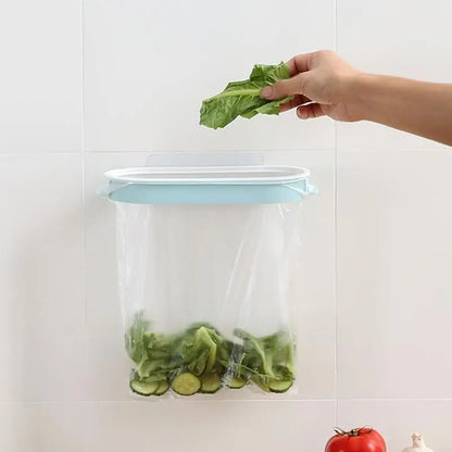Easy Clip On Trash Bag Holder With Lid
