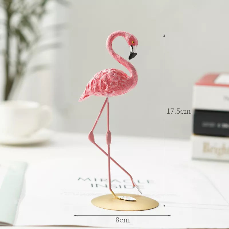 Stylish Pink Flamingo Home Decor Figure