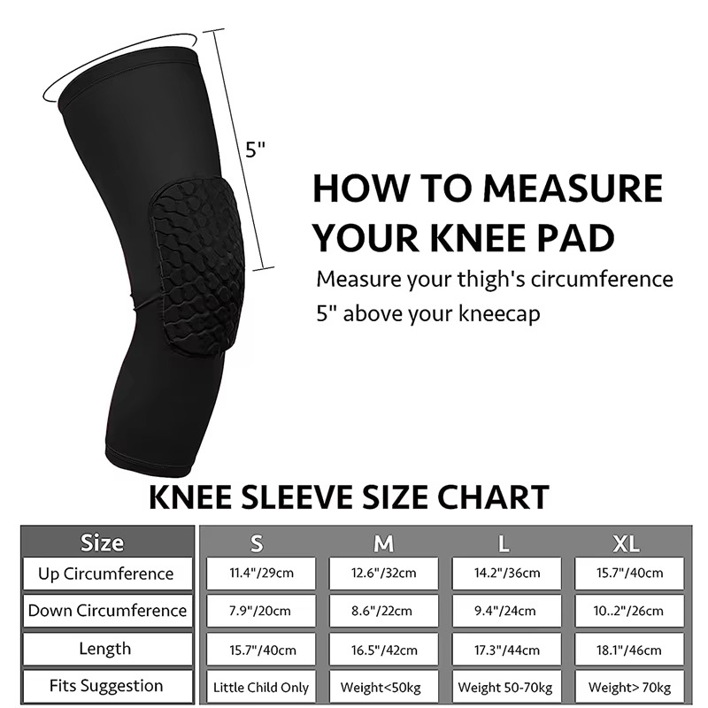 Protective Shock Absorbing Knee Pads for Sports Injury