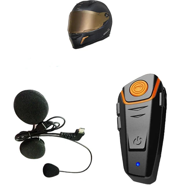 Waterproof Motorcycle Intercom with Bluetooth and Long Range - Befez
