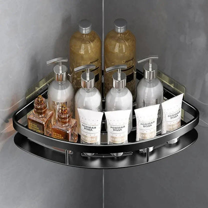 Easy Install Wall Shelf - Compact Bathroom Storage Rack