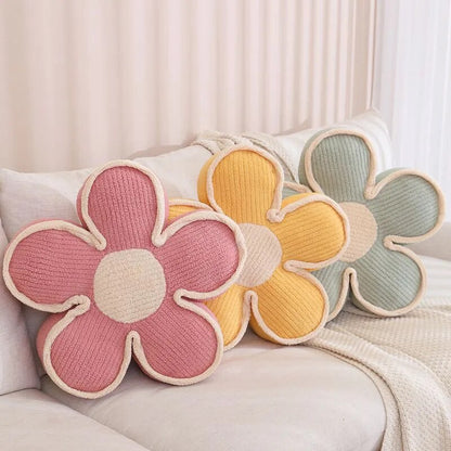 Soft Pink Floral Pillow Cushion