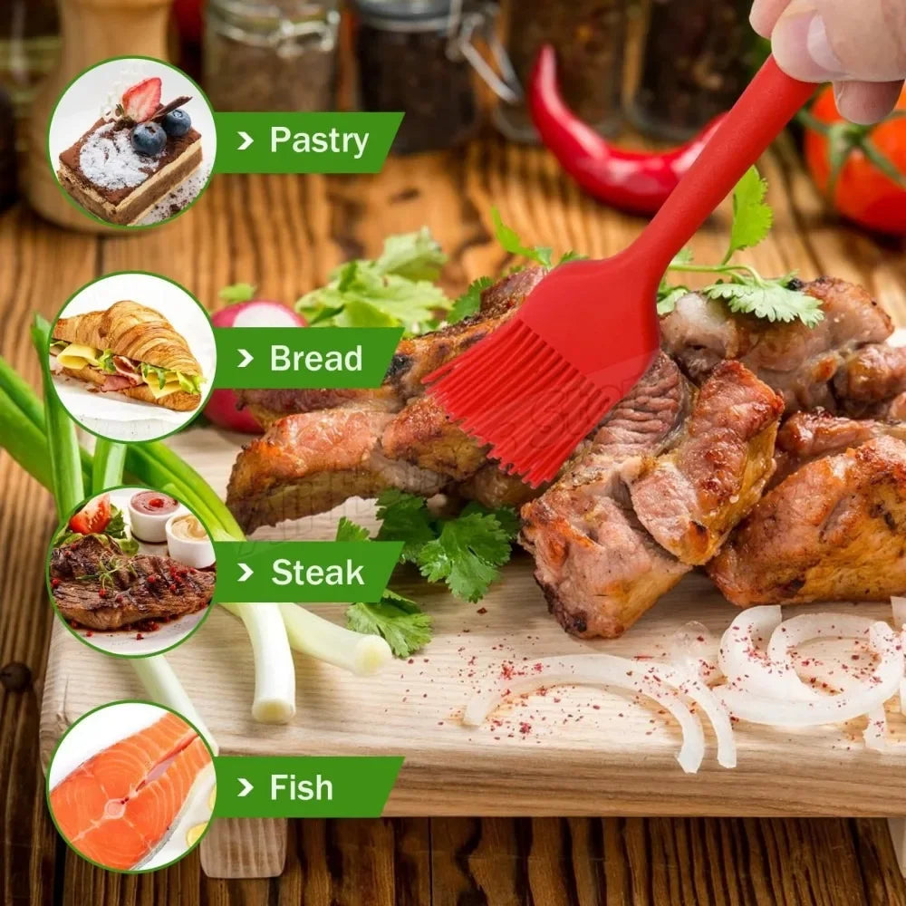 Non Stick BBQ Grill Brush Silicone Basting Tool