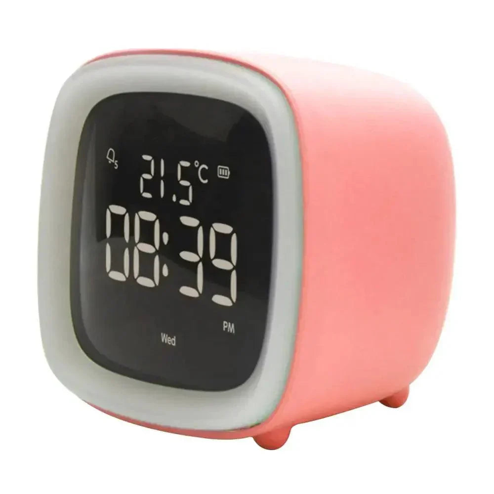 Colorful Bunny LED Clock with Nightlight for Kids Bedrooms