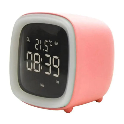 Colorful Bunny LED Clock with Nightlight for Kids Bedrooms