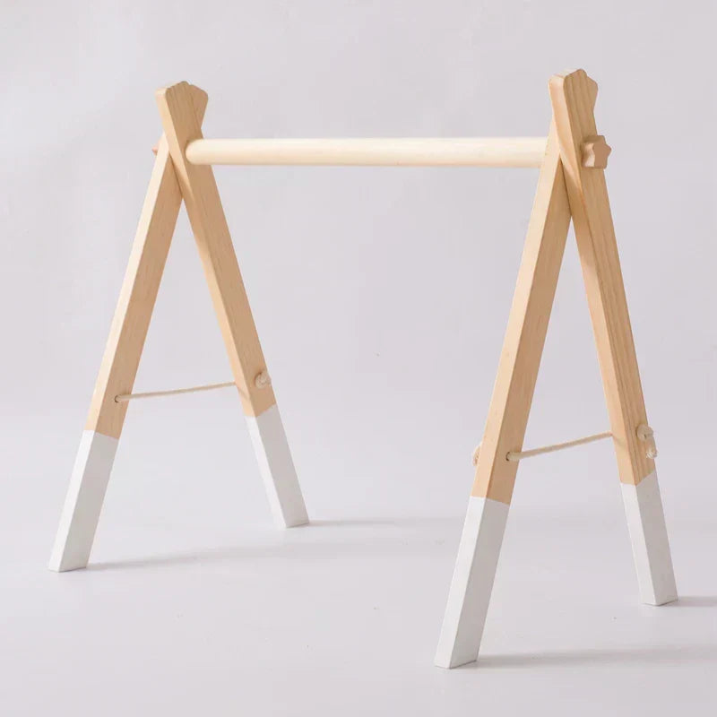 Colorful Wooden Rattle Toy Frame