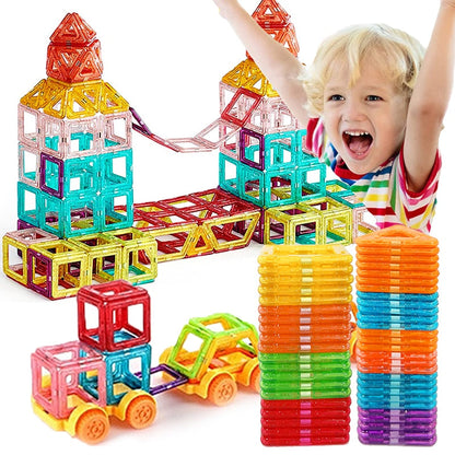 Fun Magnetic Blocks Construction Toy Set