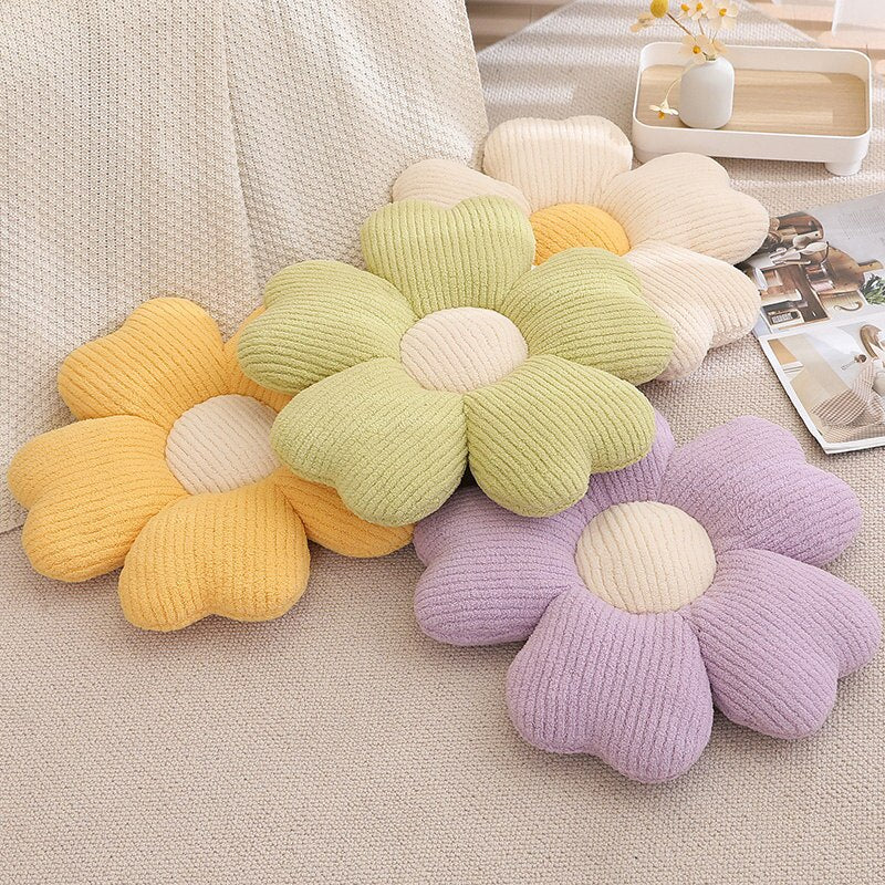 Soft Floral Pattern Pillow