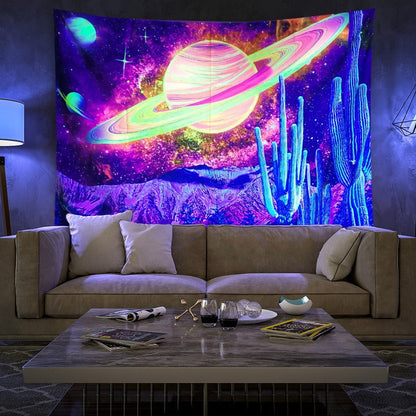 Vibrant Colorful Wall Hanging Tapestry
