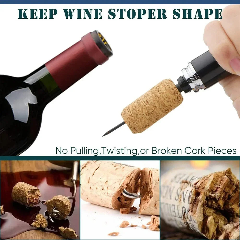Easy Wine Bottle Opener with Air Pump Cork Remover