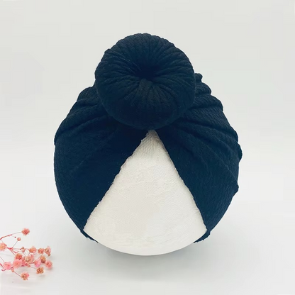 Soft Baby Beanie with Cute Bow Headband