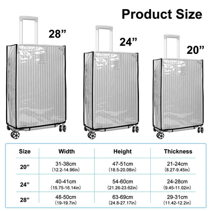 Clear Protective Travel Luggage Cover - Befez