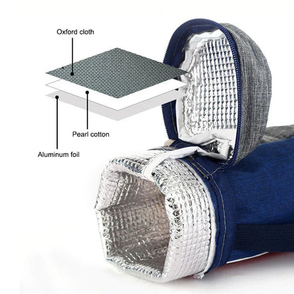 Thermal Insulated Water Bottle Tote Bag