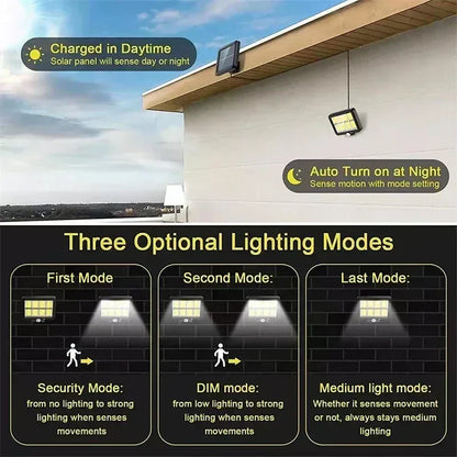 Bright Solar Powered LED Outdoor Security Light