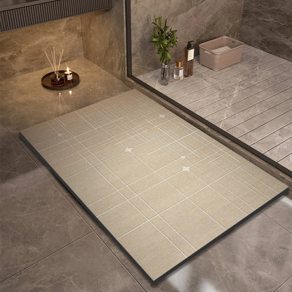 Soft Grip Bathroom Mat Fast Dry Shower Floor Rug