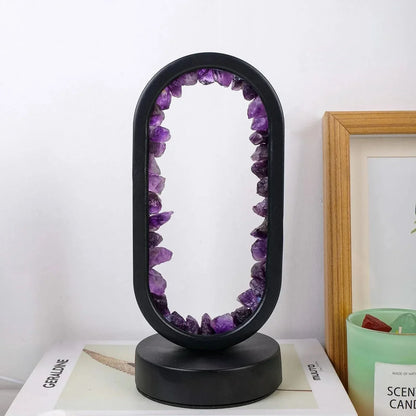 Calming Purple Gemstone Table Lamp