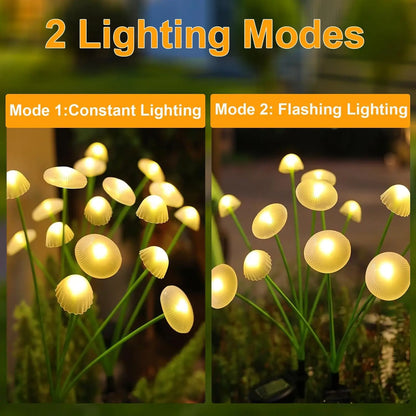 Colorful Solar Powered Garden Lamp 6 LED Lights