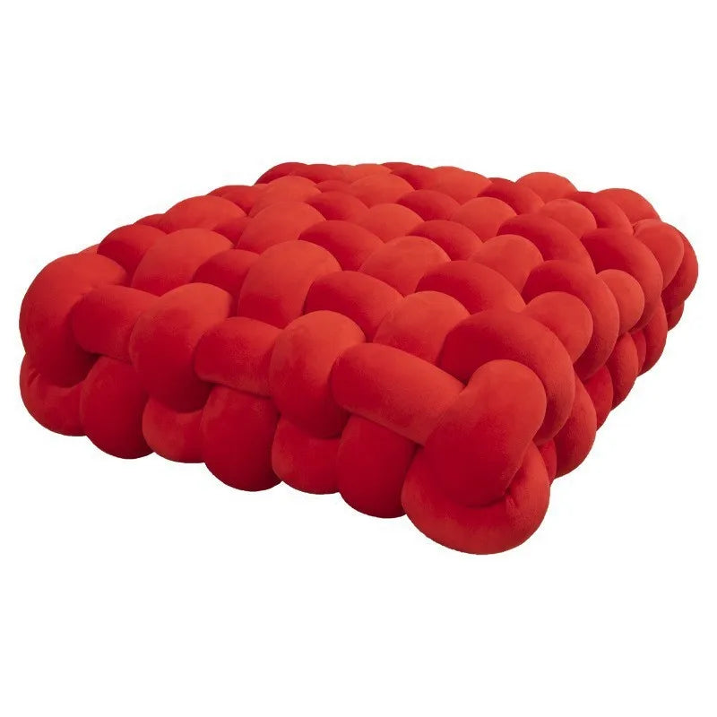 Plush Textured Knot Pillow
