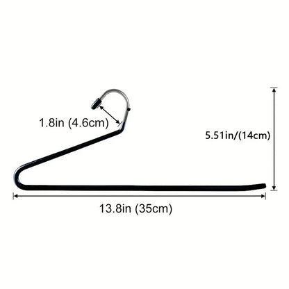 Sturdy Metal Open Pant Hangers with Rust Proof Coating