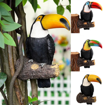 Colorful Tropical Bird Garden Ornament
