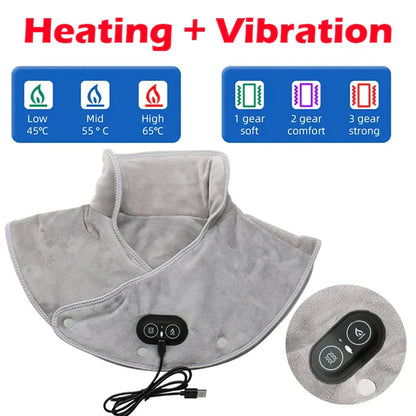 Cozy Heated Massage Cushion for Neck and Shoulders