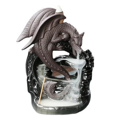 Unique Dragon Ceramic Incense Burner for Home Decor