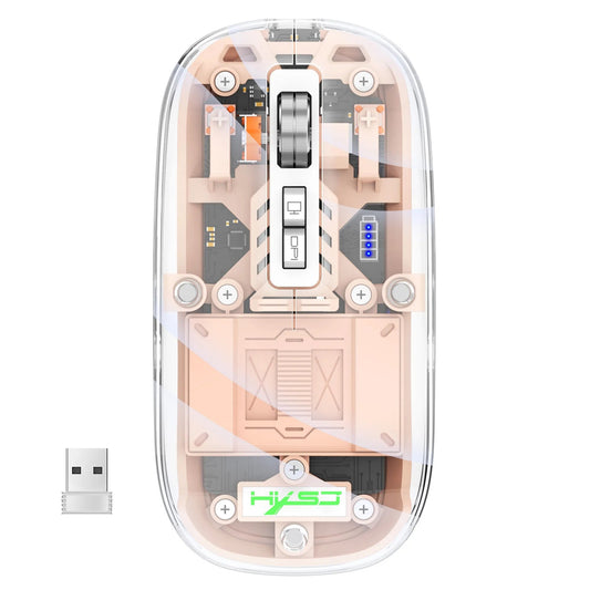 Clear Wireless Computer Mouse - Befez
