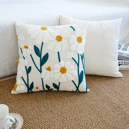 Soft Floral Sofa Cushion with Beautiful Embroidery - Befez