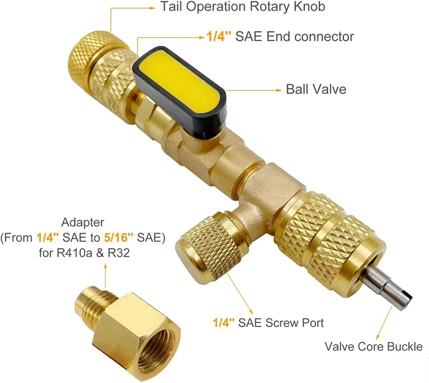Universal HVAC Valve Core Removal Tool Kit