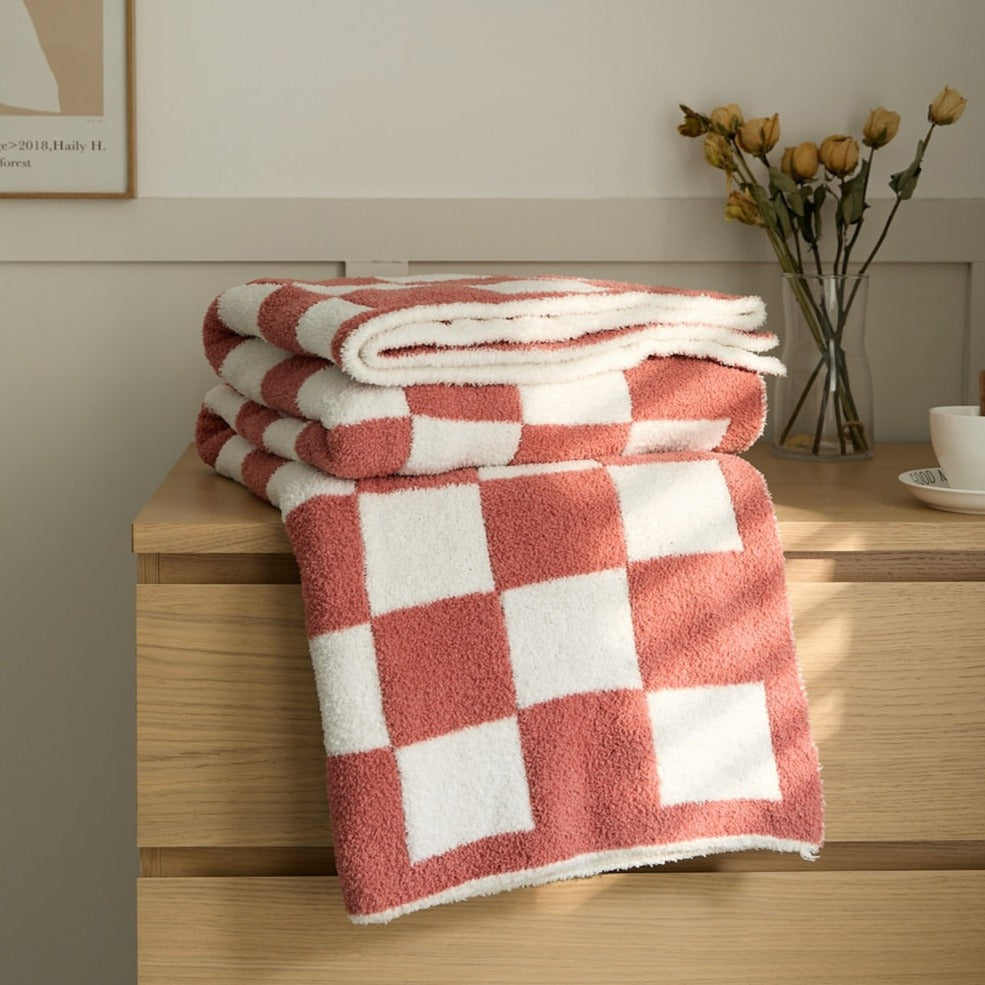 Vibrant Plaid Throw Blanket