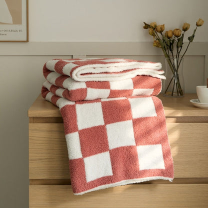 Vibrant Plaid Throw Blanket