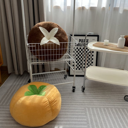 Soft Veggie Print Throw Pillows