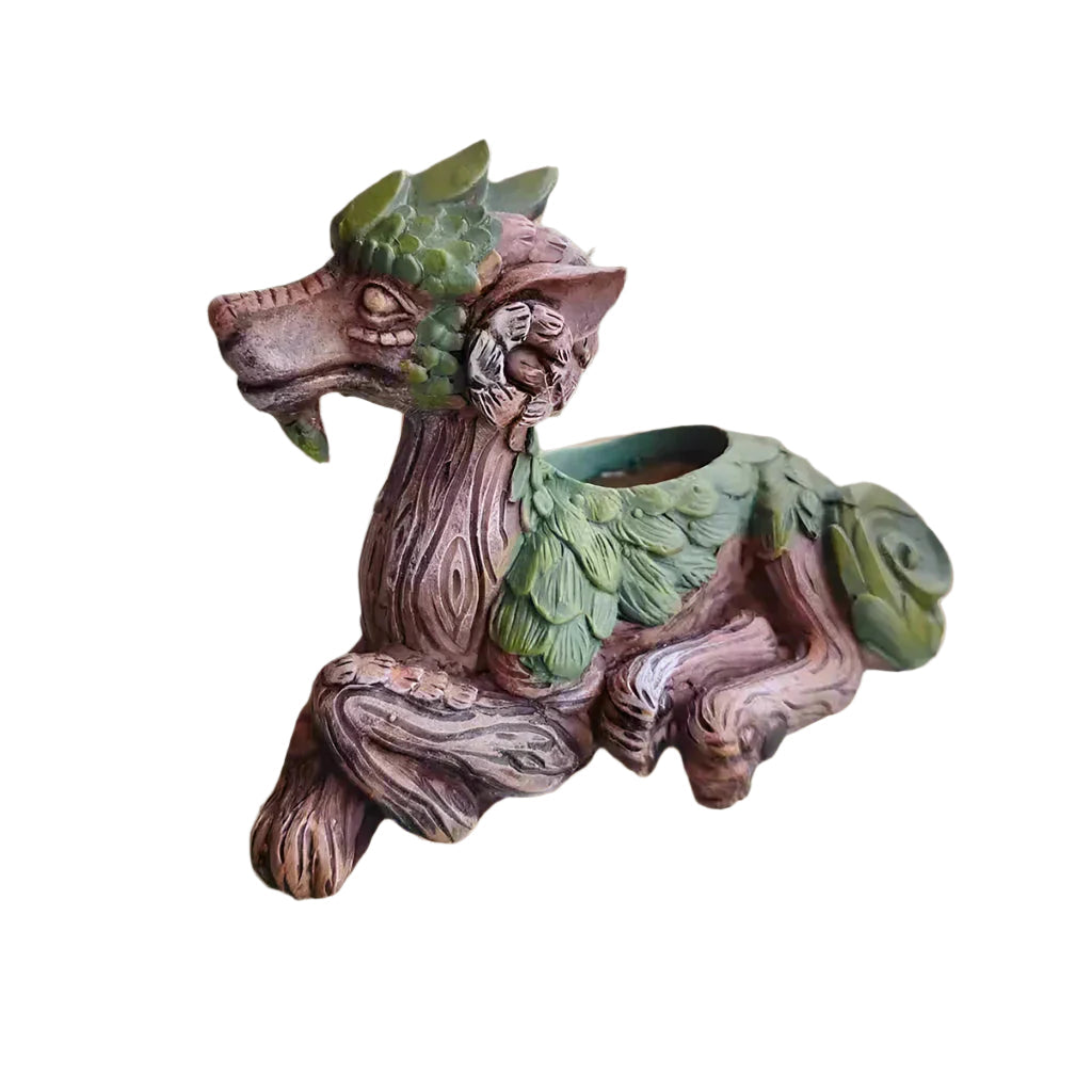 Colorful Succulent Planter Box with Fun Fairy Garden Design