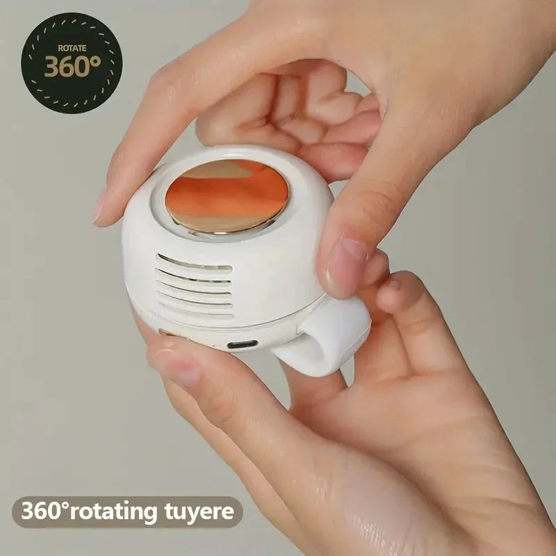 Compact Personal Clip Fan with USB Rechargeable Design