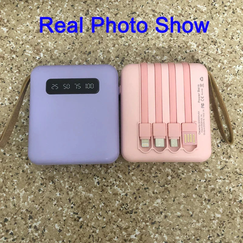 Compact Portable Charger with Fast Charging & LED Screen