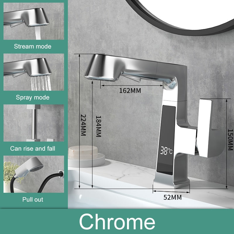 Stylish Digital Temperature Smart Faucet