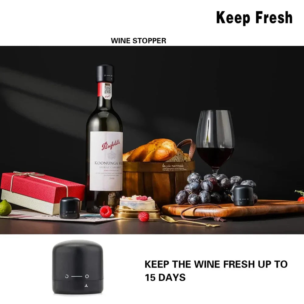 Easy Wine Bottle Opener with Air Pump Cork Remover