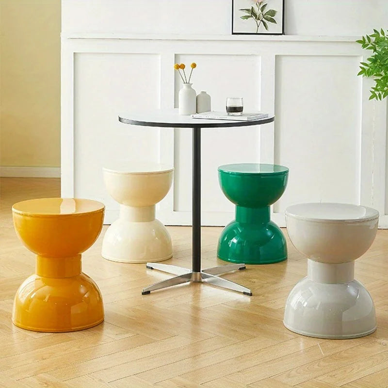 Compact Round End Table for Living Room or Hallway