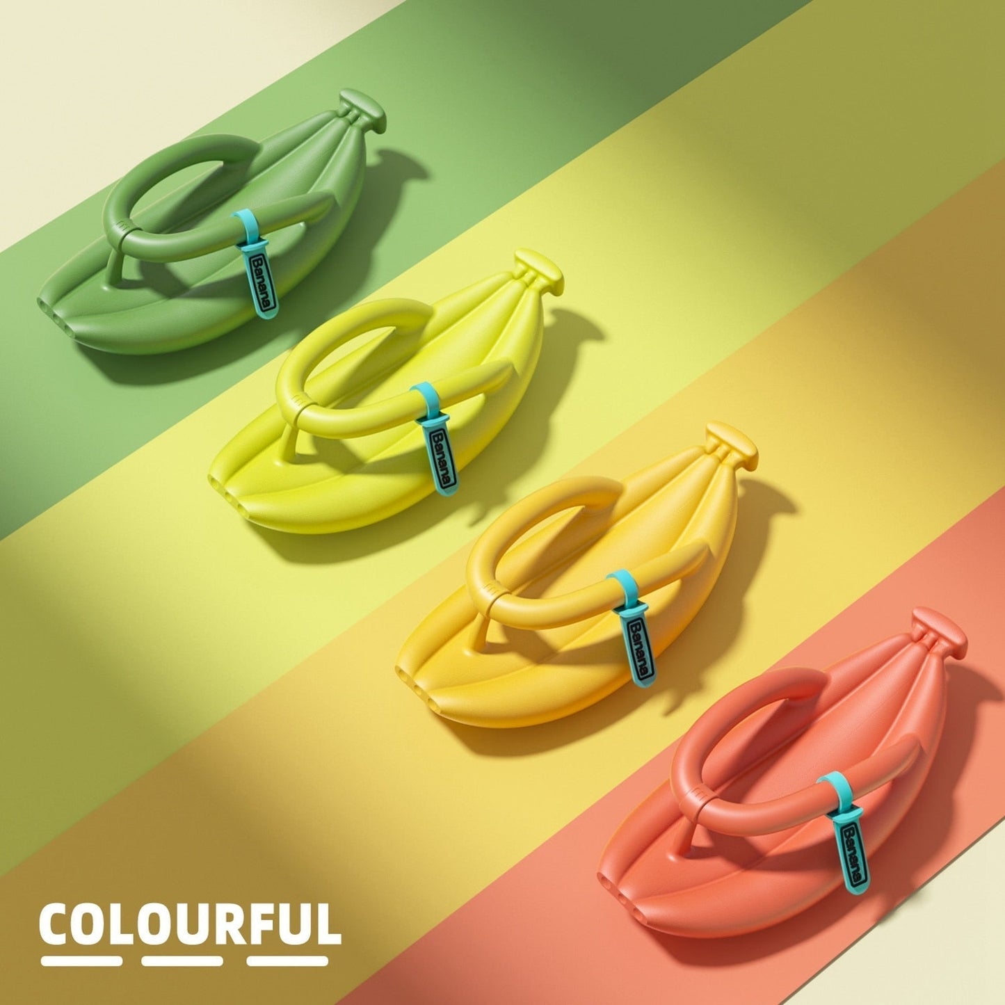 Soft Foamy Banana Flip Flop Sandals