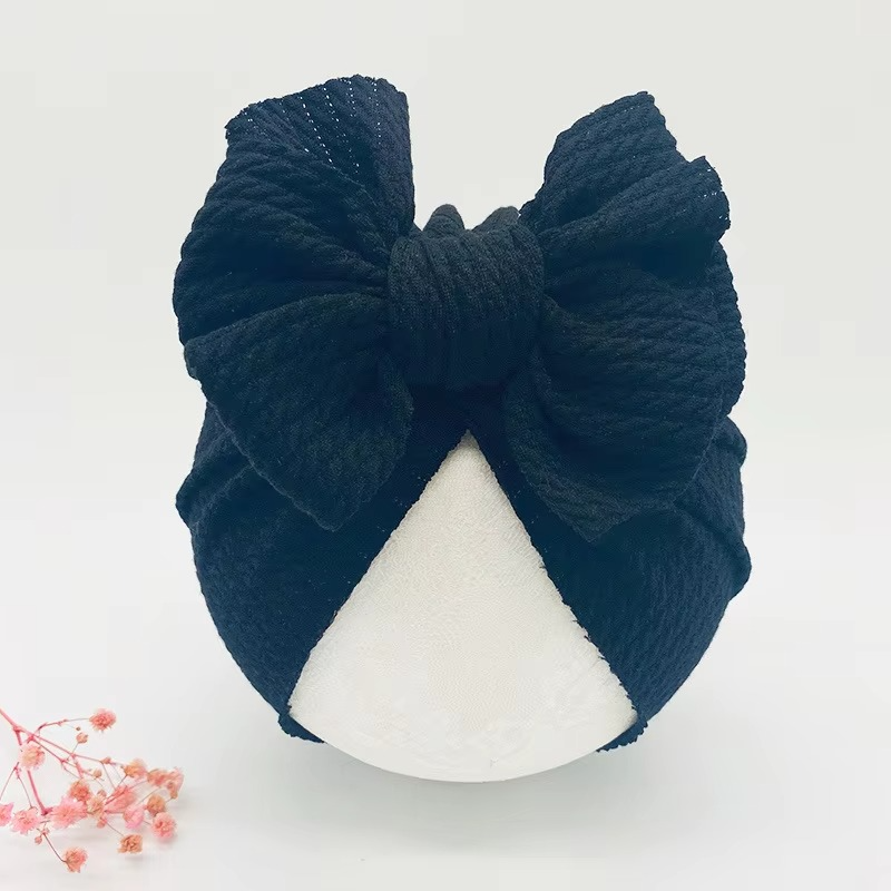 Soft Baby Beanie with Cute Bow Headband