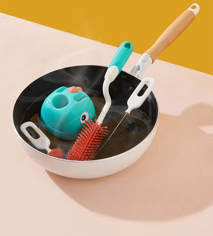 Baby Bottle Cleaner Brush Set with Storage Case