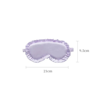Silky Eye Mask with Ruffles for Sleep