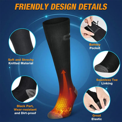 Warm Rechargeable Socks with 3 Heat Settings